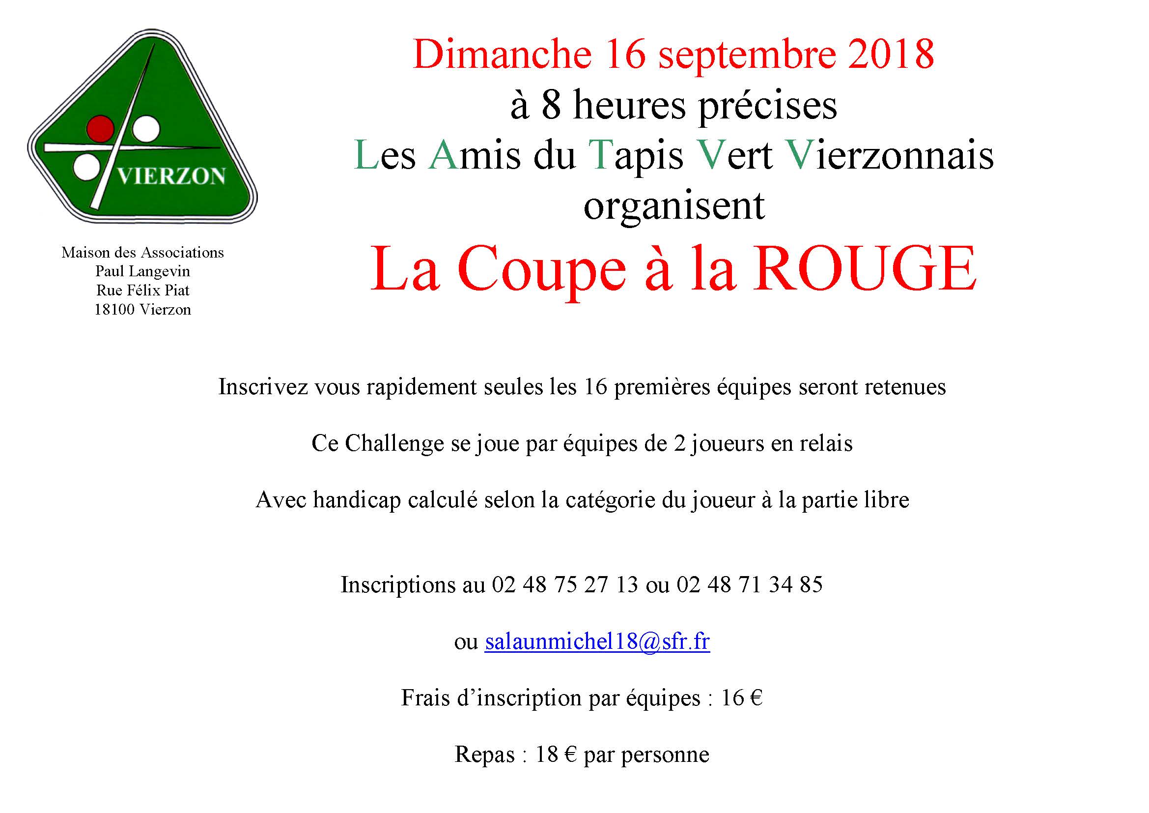 ATVV Coupe à la Rouge du 16 09 2018
