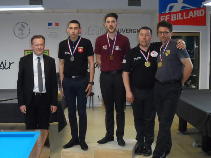 FFB 2017 2018 3 Bandes N2 Finale France Ecully Podium