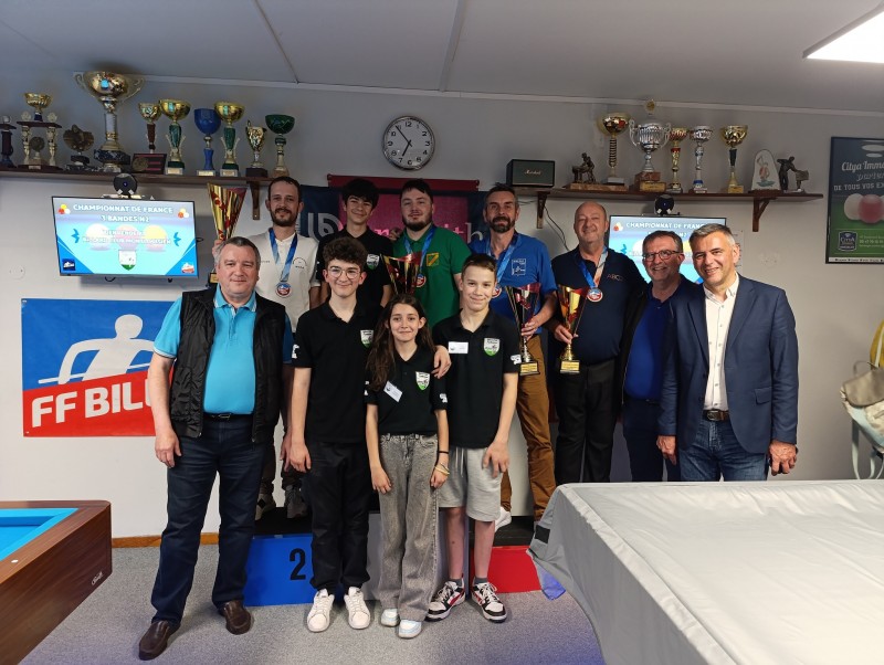 FFB 2025 Finale de France 3 Bandes N2 de Montlouis sur Loire remise trophées