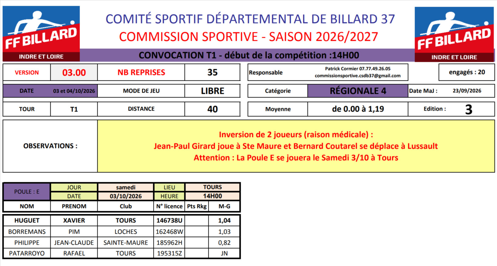 CSDB37 2026 2027 Lbre R4 convocation T1 des 03 et 04 10 V3 2