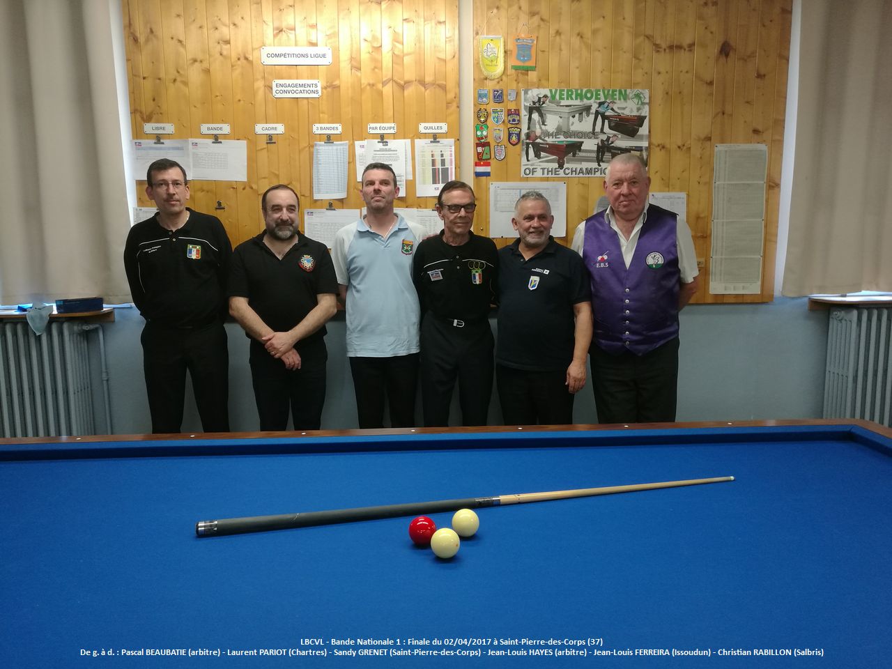 LBCVL Bande N1 Résultats finale du 02 04 17 St Pierre 2