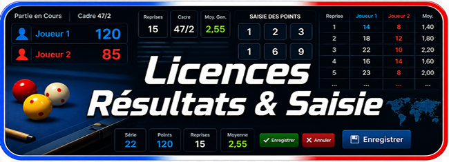 Site résultats et saisie