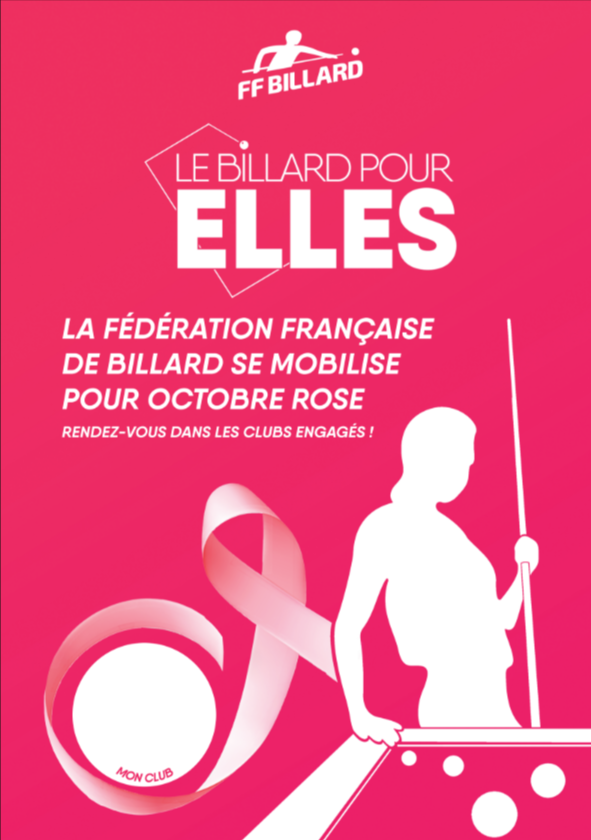 Affiche Le billard pour Elles 2025