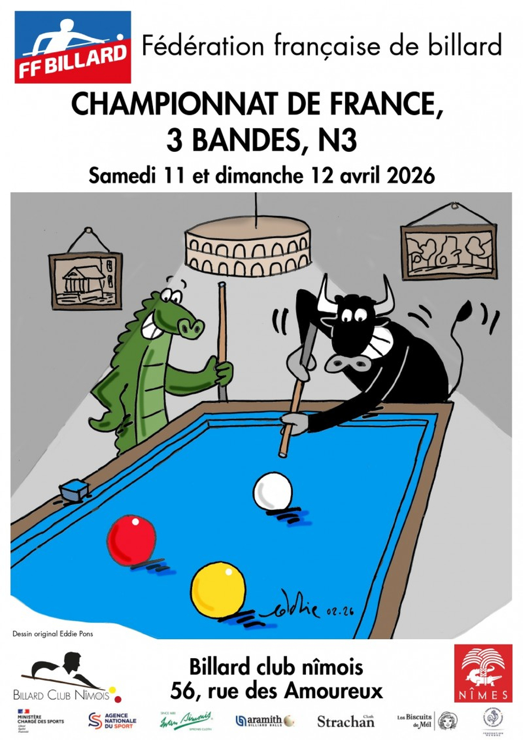 FFB 2025 2026 Finale france 3 Bandes N3 affiche