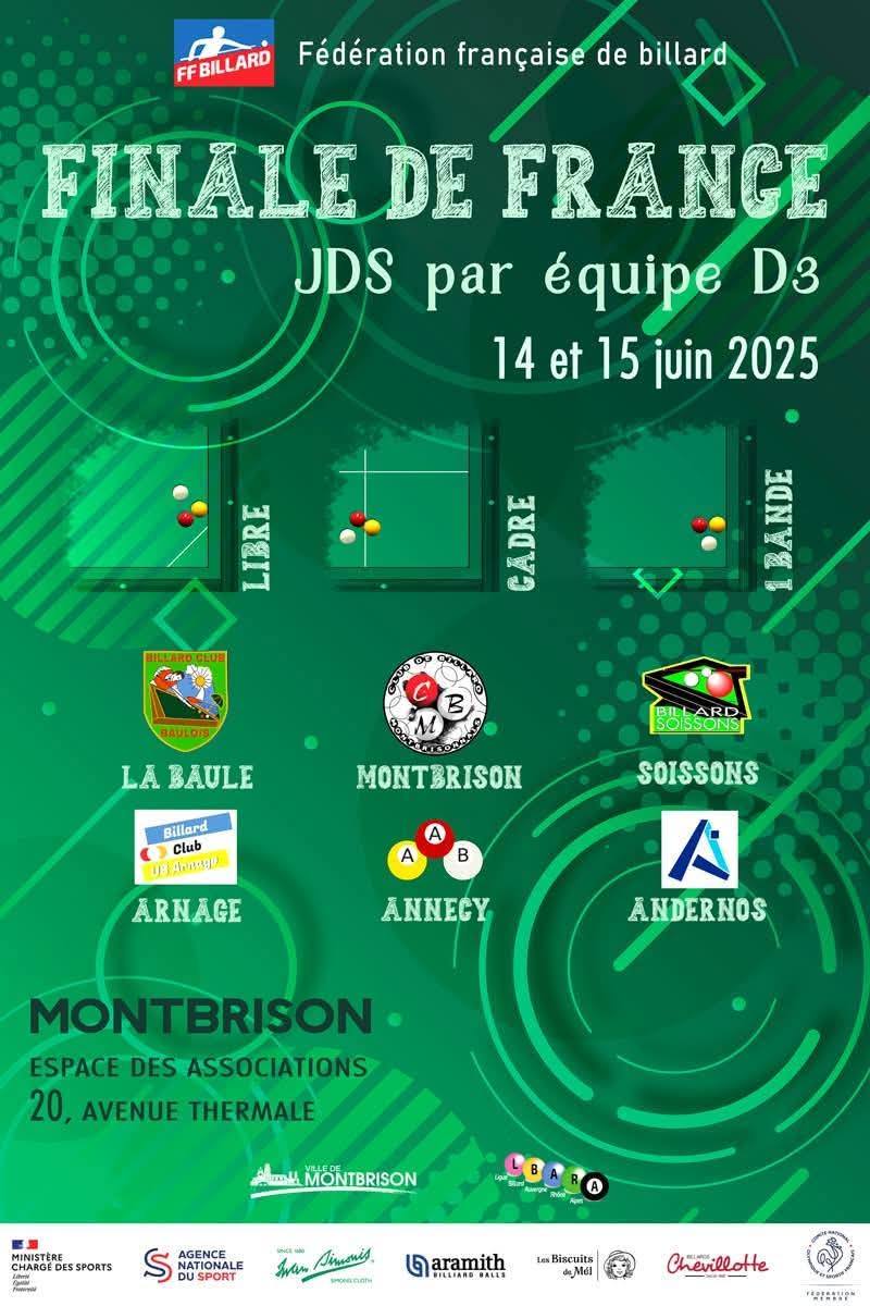 Finales de France aux Jeux de Série Division 3 les 14 et 15 juin 2025