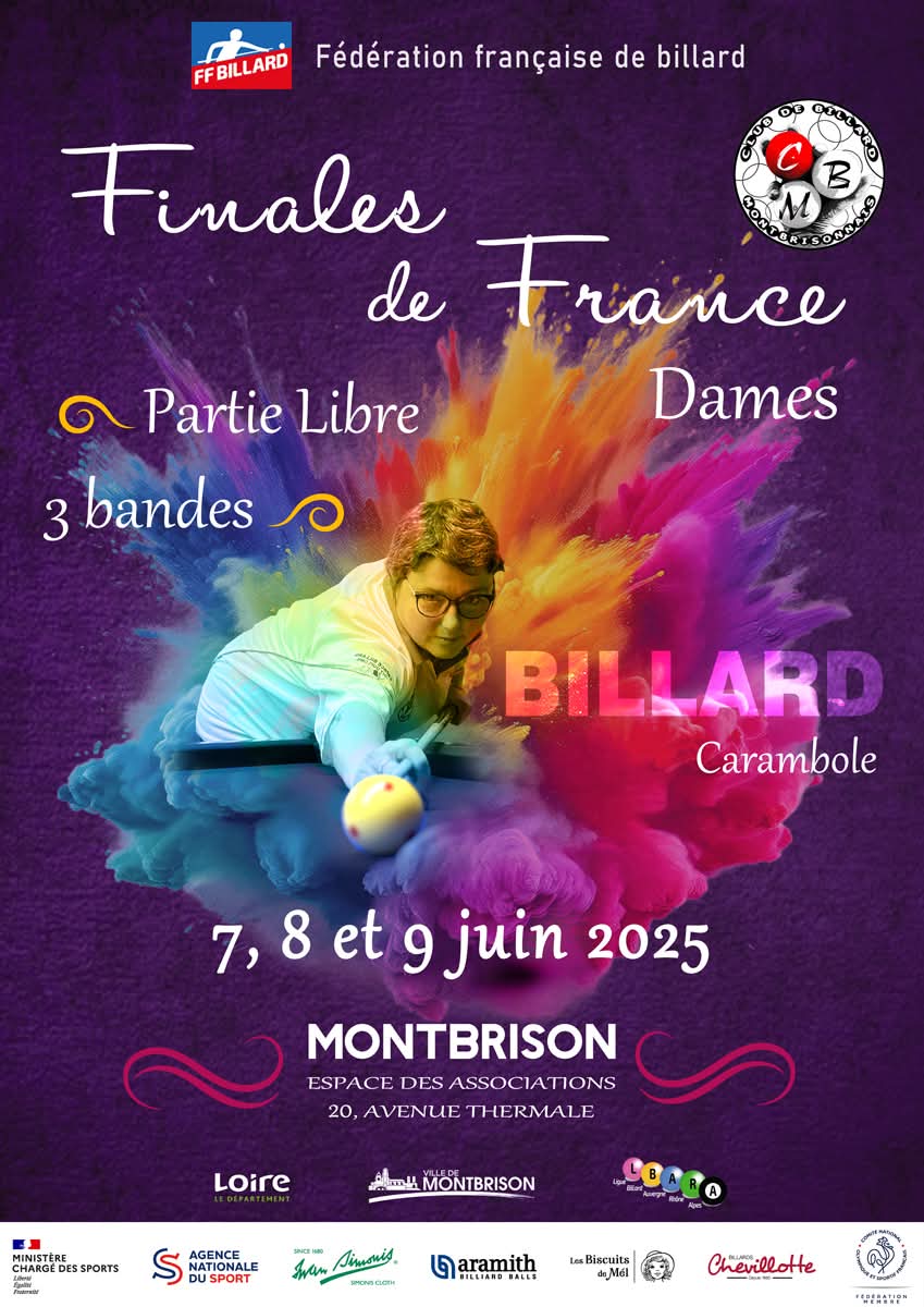 Finale de France Libre et 3 Bandes Dames 2025