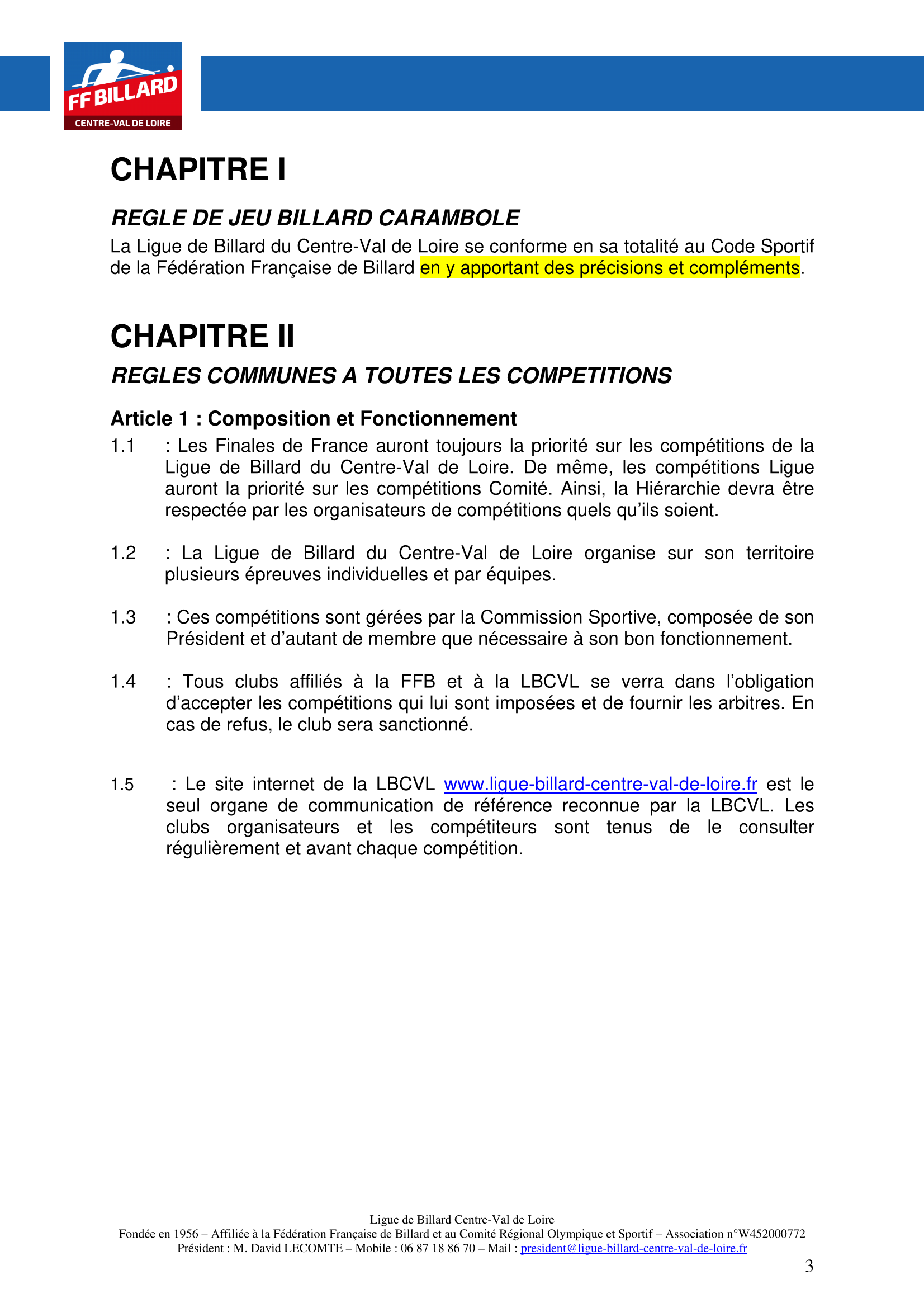 LBCVL Code sportif Carambole 2025 2026 Page 3