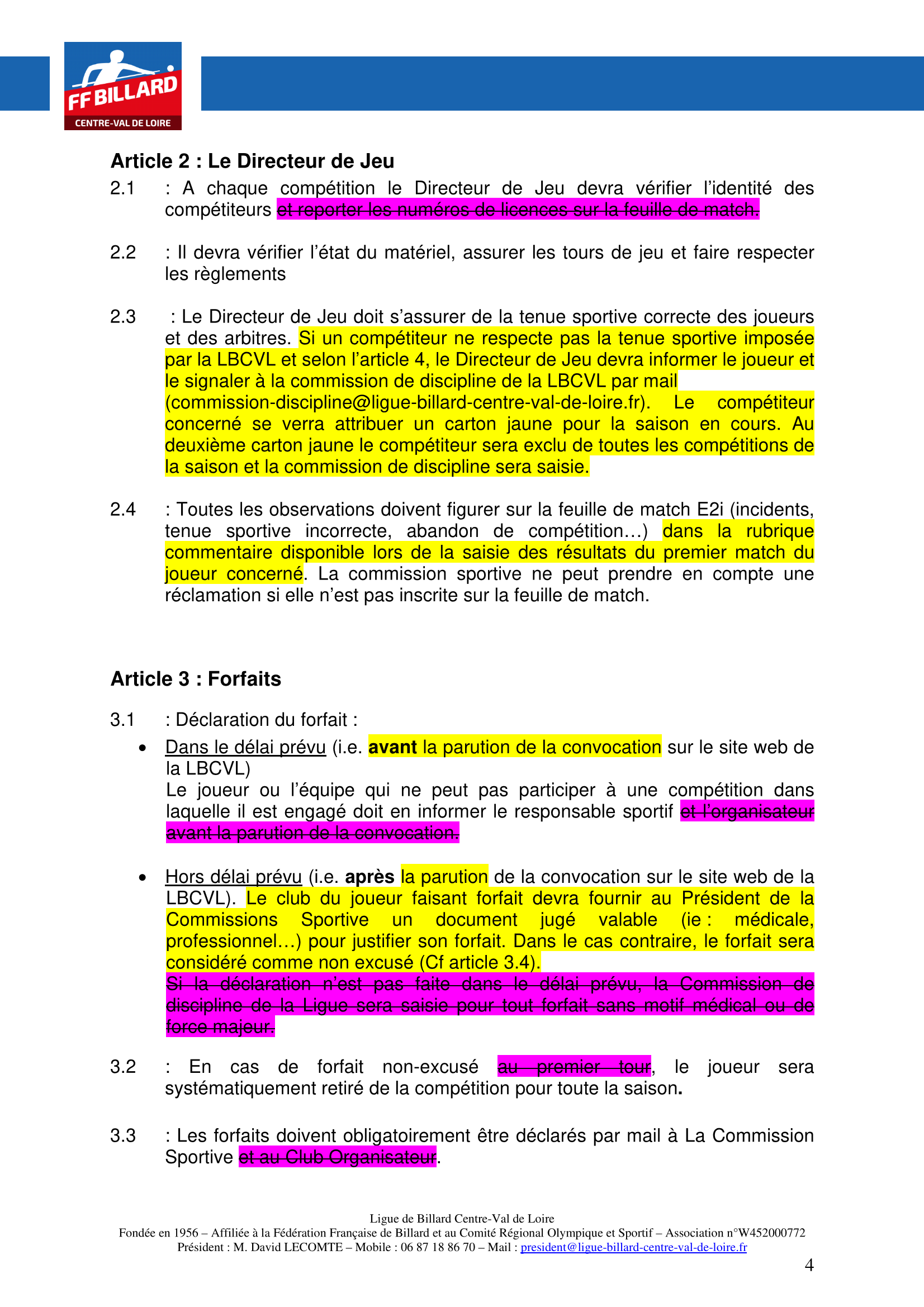 LBCVL Code sportif Carambole 2025 2026 Page 4