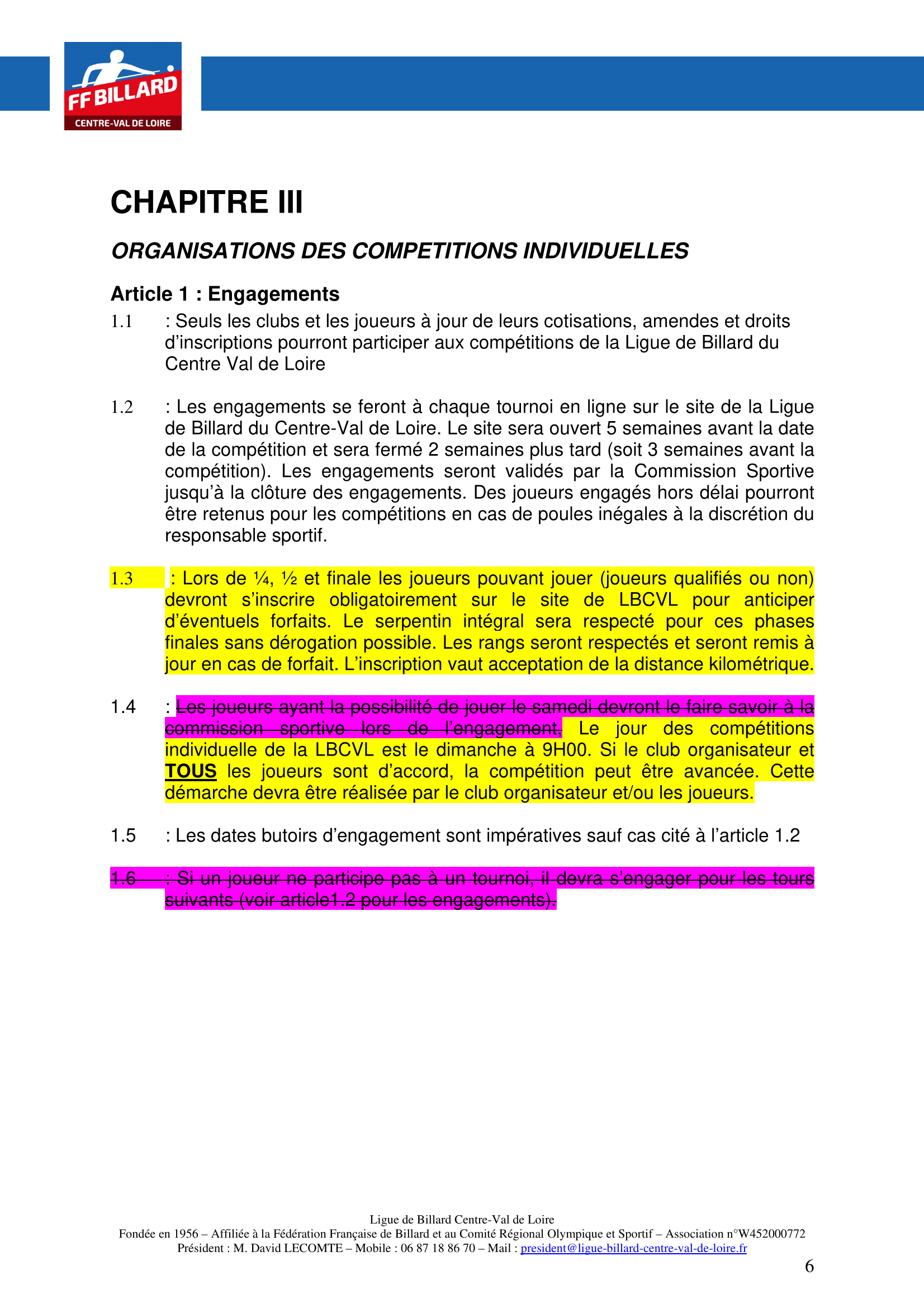 LBCVL Code sportif Carambole 2025 2026 Page 6