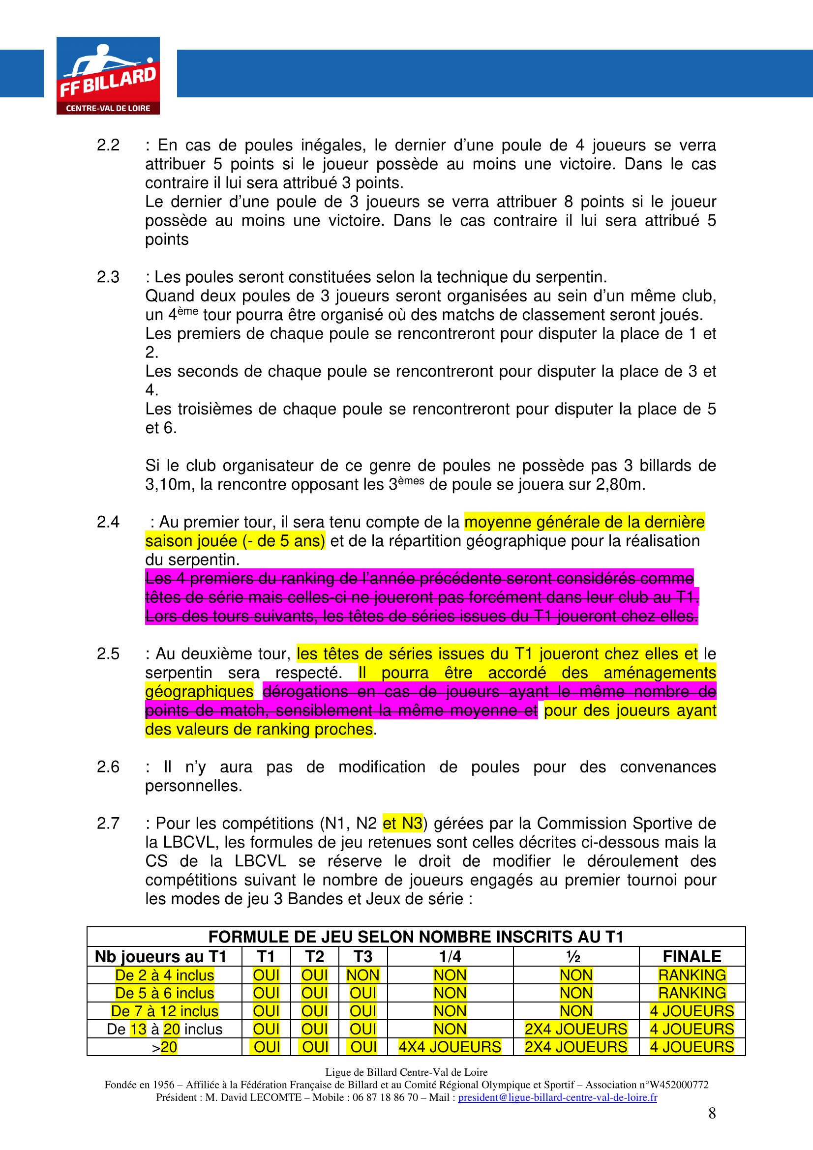 LBCVL Code sportif Carambole 2025 2026 Page 8