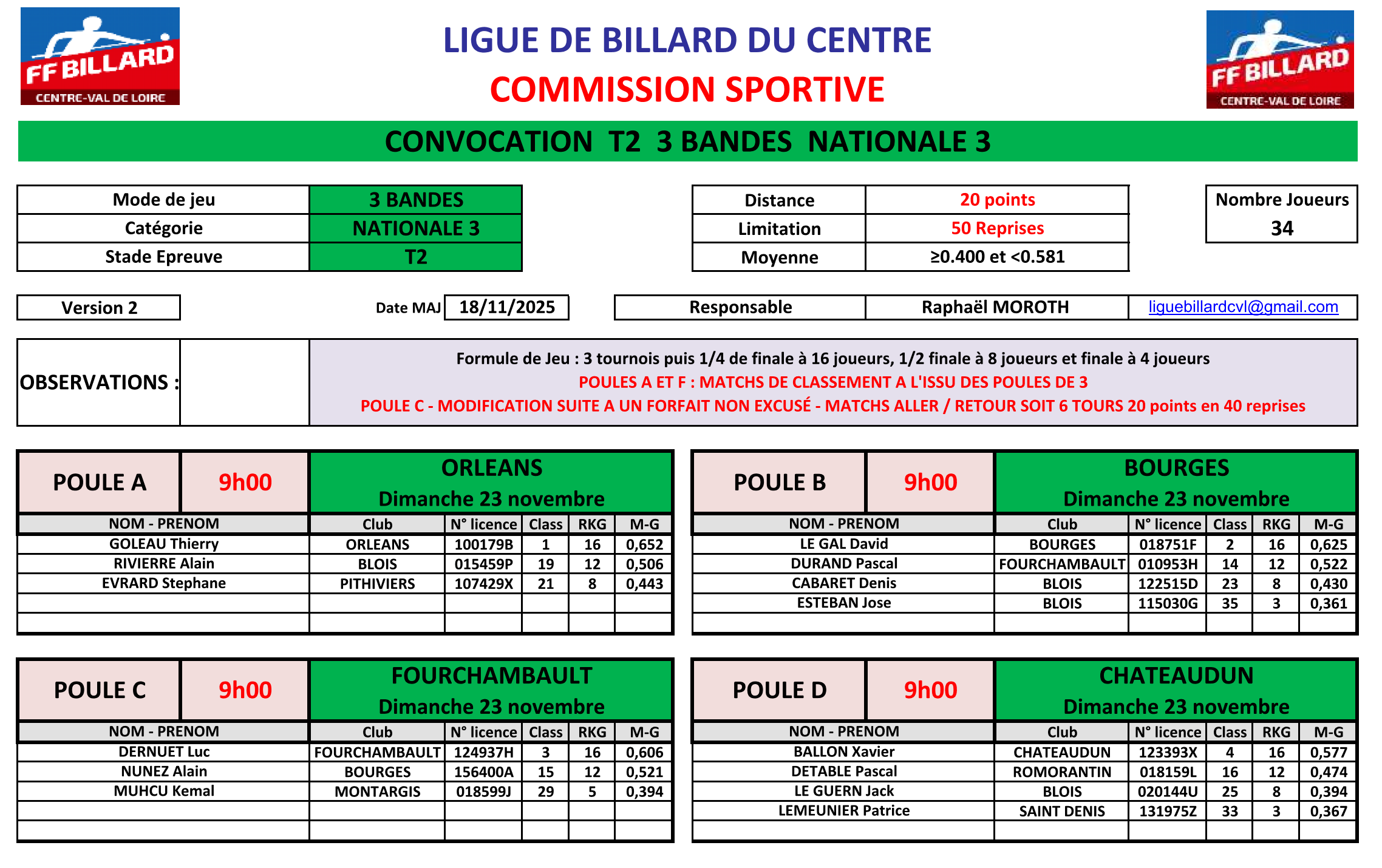 LBCVL 2025 2026 3Bandes N3 convocation T2 du 23 11 25 V2 Page 1