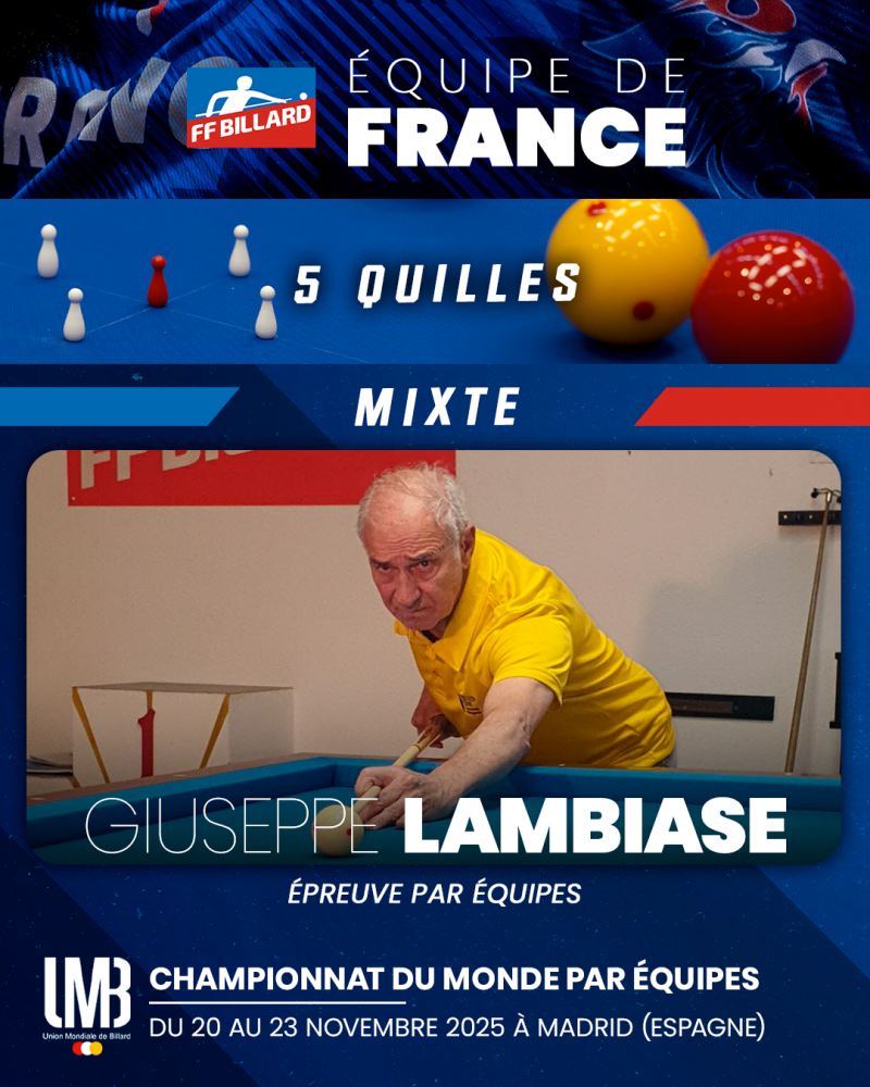 championnats du Monde 5 Quilles par équipes 2025 Lambiase