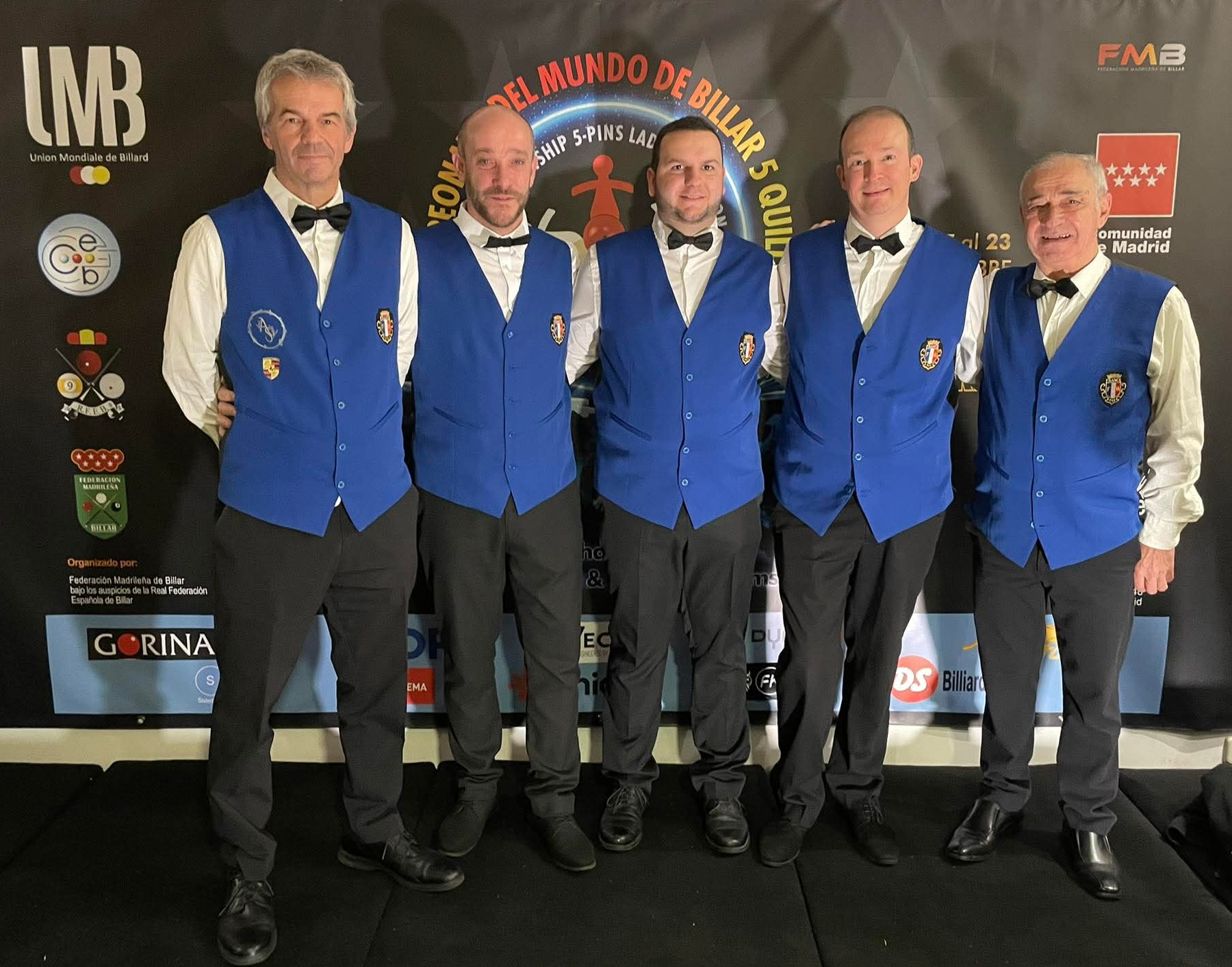 championnats du Monde 5 Quilles par équipes 2025 euipe france