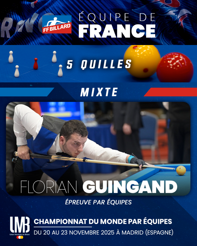 championnats du Monde 5 Quilles par équipes 2025 guingand